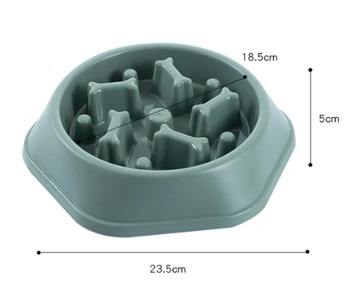 Anti-Choking Slow Feeder and Water Bowl Station Set for Dogs and Cats - Prevents Overeating and Promotes Healthy Digestion